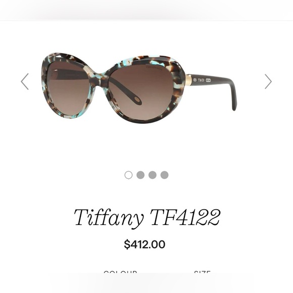 Authentic Tiffany & Co. Blue and Brown Sunglasses main image 8